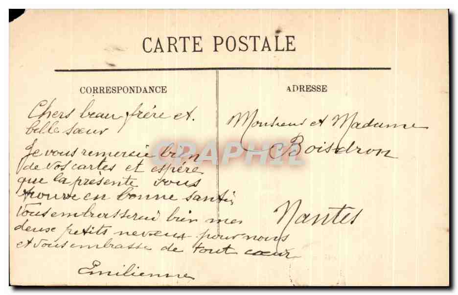 CPA Paris Le Grand Palais — Rückseite