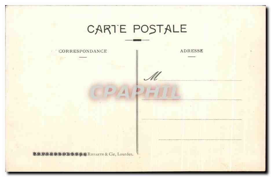 CPA Lourdes Vue Generale — Verso