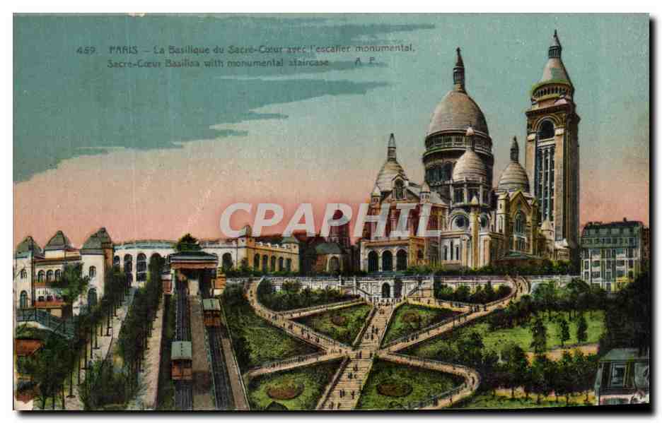 CPA Paris La Basilique du Sacre Coeur