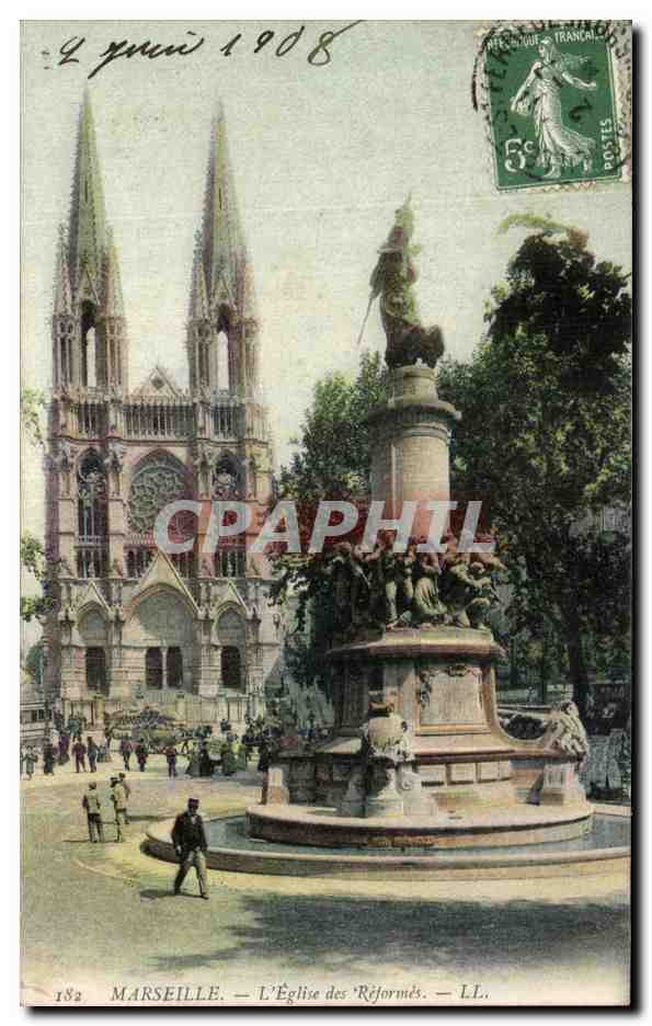 CPA Marseille L'Eglise des Reformes