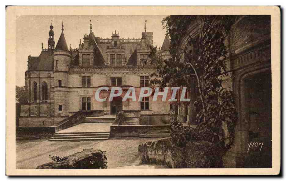 CPA Chateau de Chenonceaux Aile Thomas Bohier et detail de la Tour des Marques