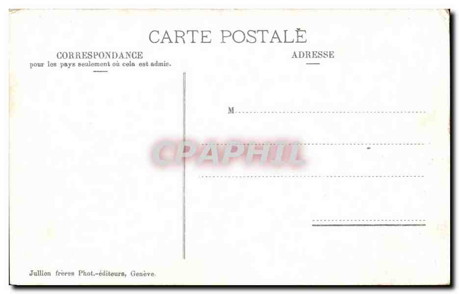 CPA Rolle Le Chateau — Rückseite