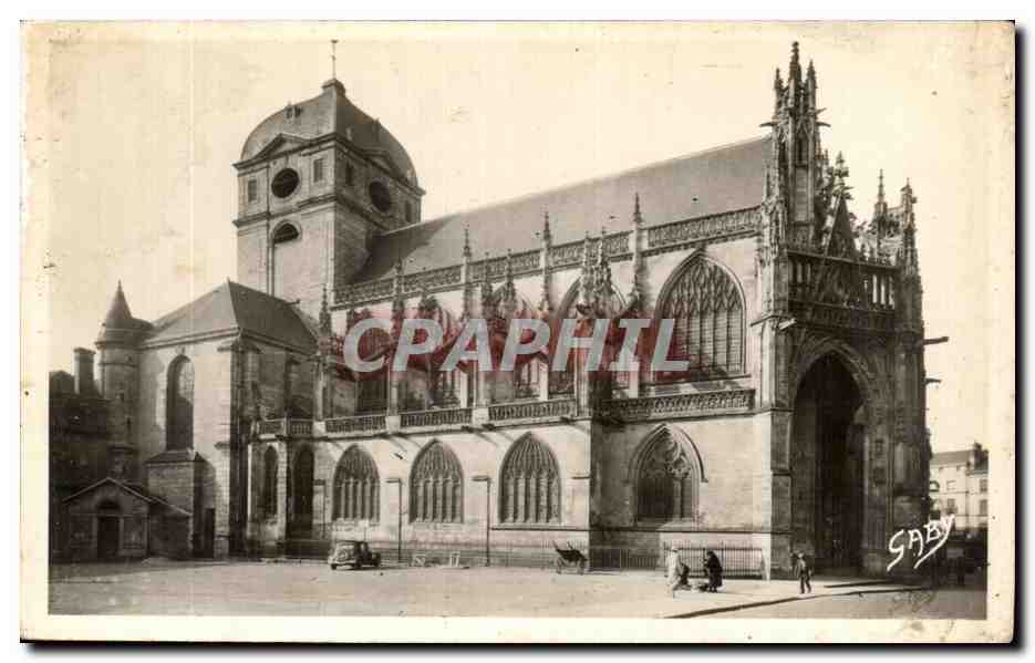 CPA Alencon Eglise Notre Dame La Facade