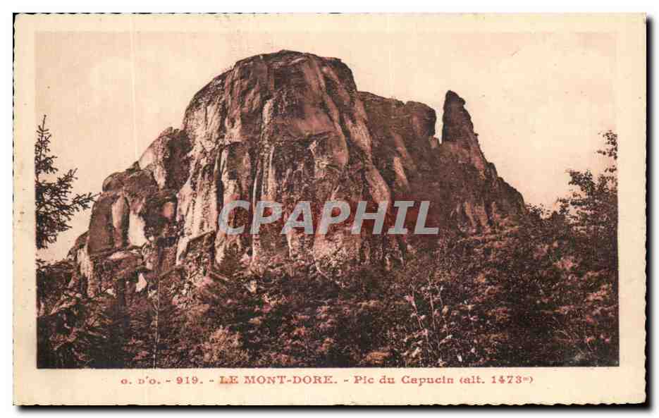 CPA Le Mont Dore Pic Du Capucin 