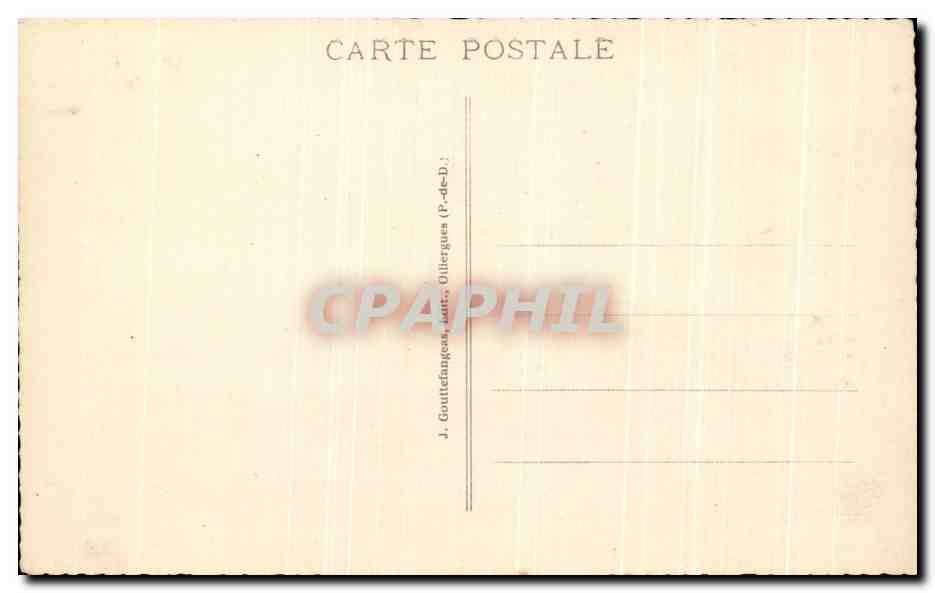 CPA Le Mont Dore Pic Du Capucin  — Verso