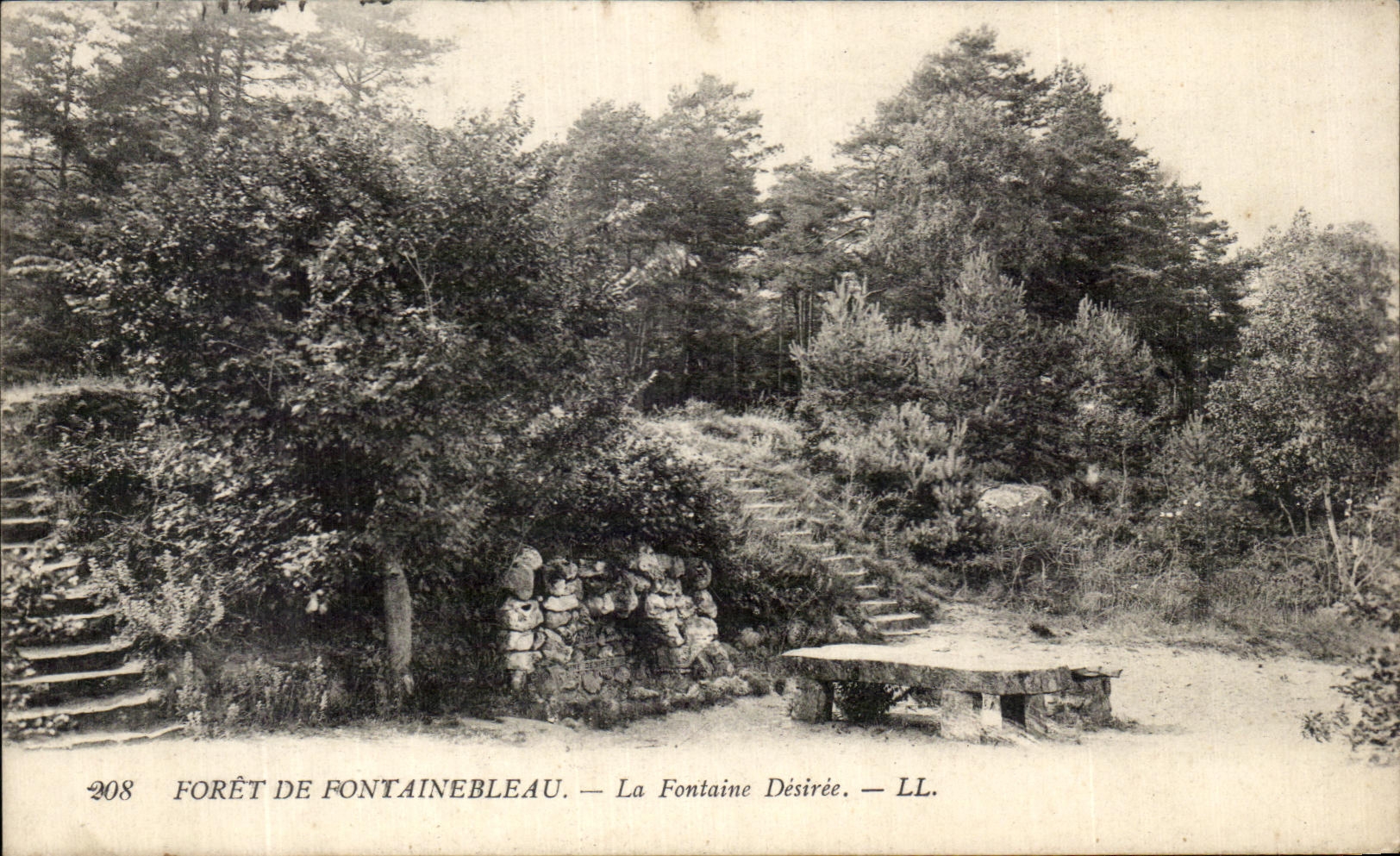 Bosque de Fontainebleau — La Fuente Deseada — LL, n°208