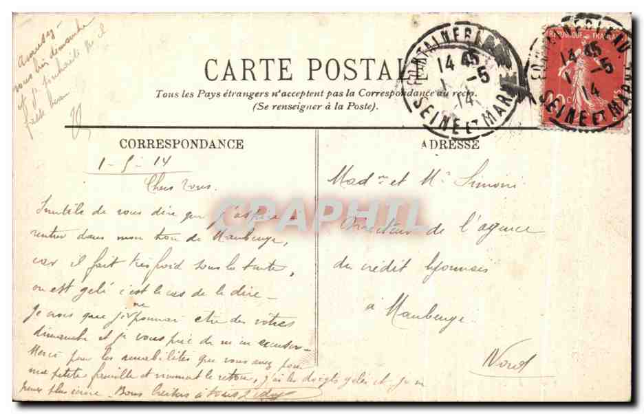 Fontainebleau — La Foresta — La Mare aux Fées — LL. — n° 128 — Reverso