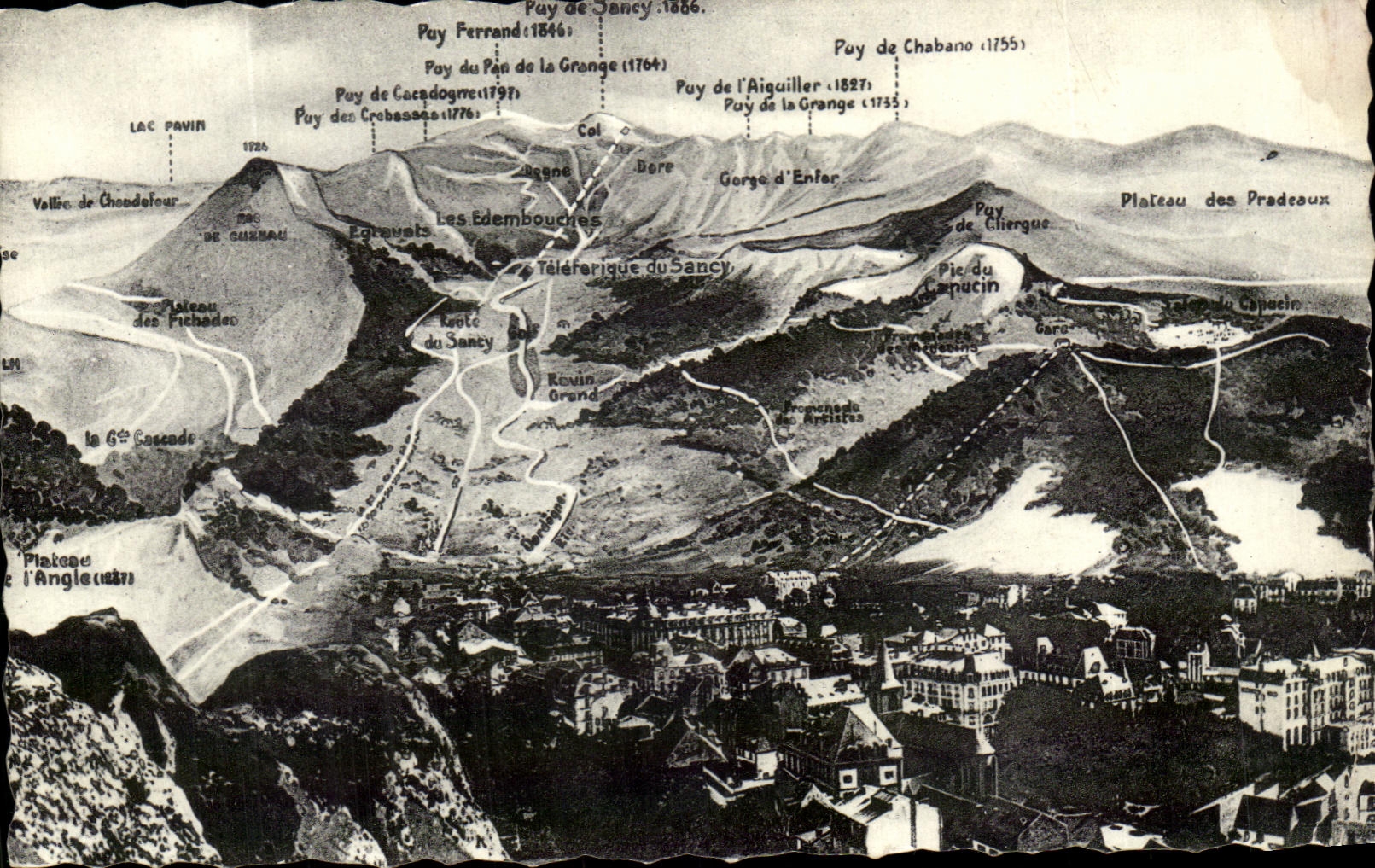 CPA Vue Panramique Du Mont Dore