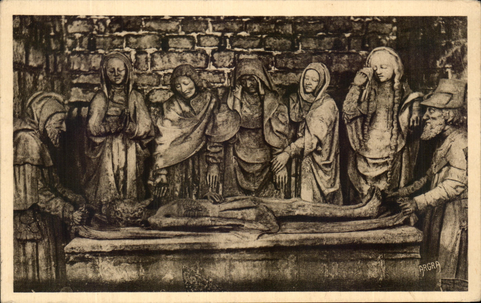 Carenac (Lot) — Innenansicht der Kirche — Beisetzung — Arts Graphiques Toulouse