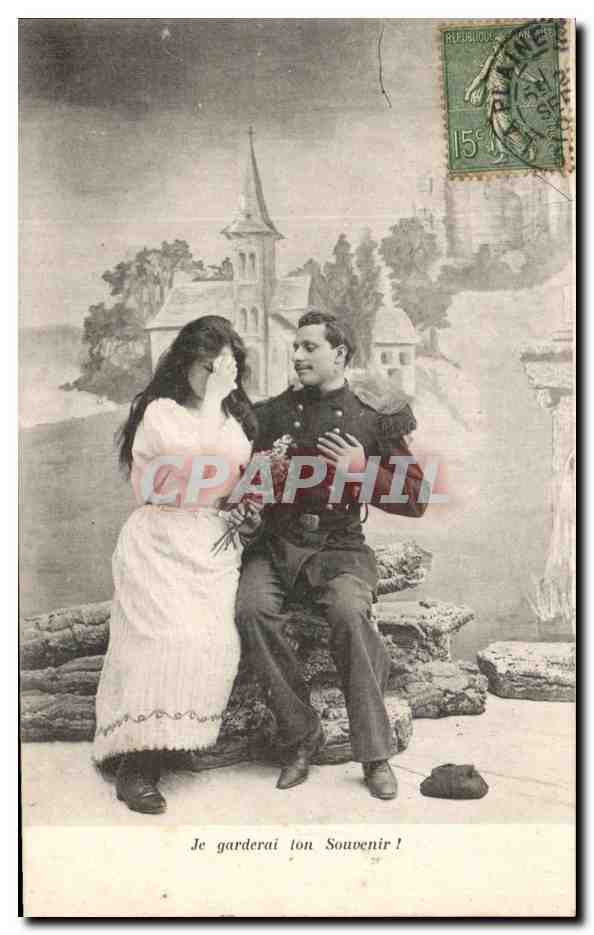 CPA Je Garderai Ton Souvenir Femme Soldat Militaria