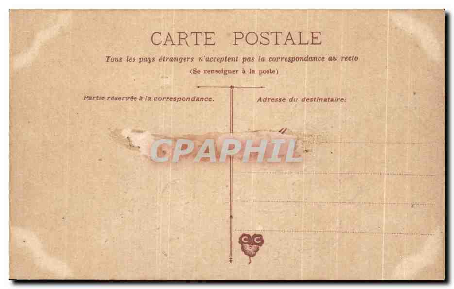 CPA Pensez A Moi Fantaisie Fleurs Fer a cheval — Rückseite