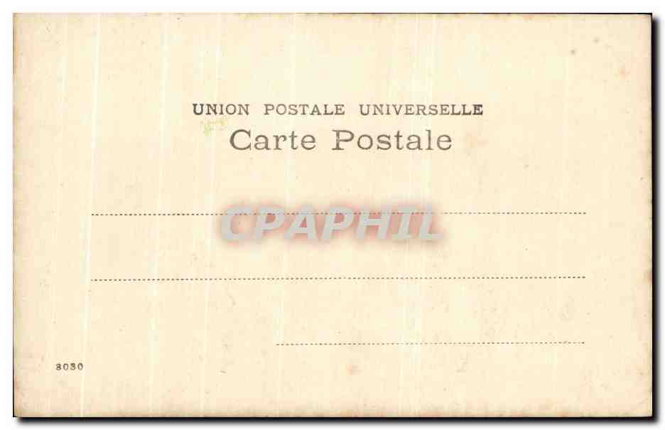 L'INVITATION À LA VALSE — scène de bal — Union Postale Universelle, n° 3030 — Verso