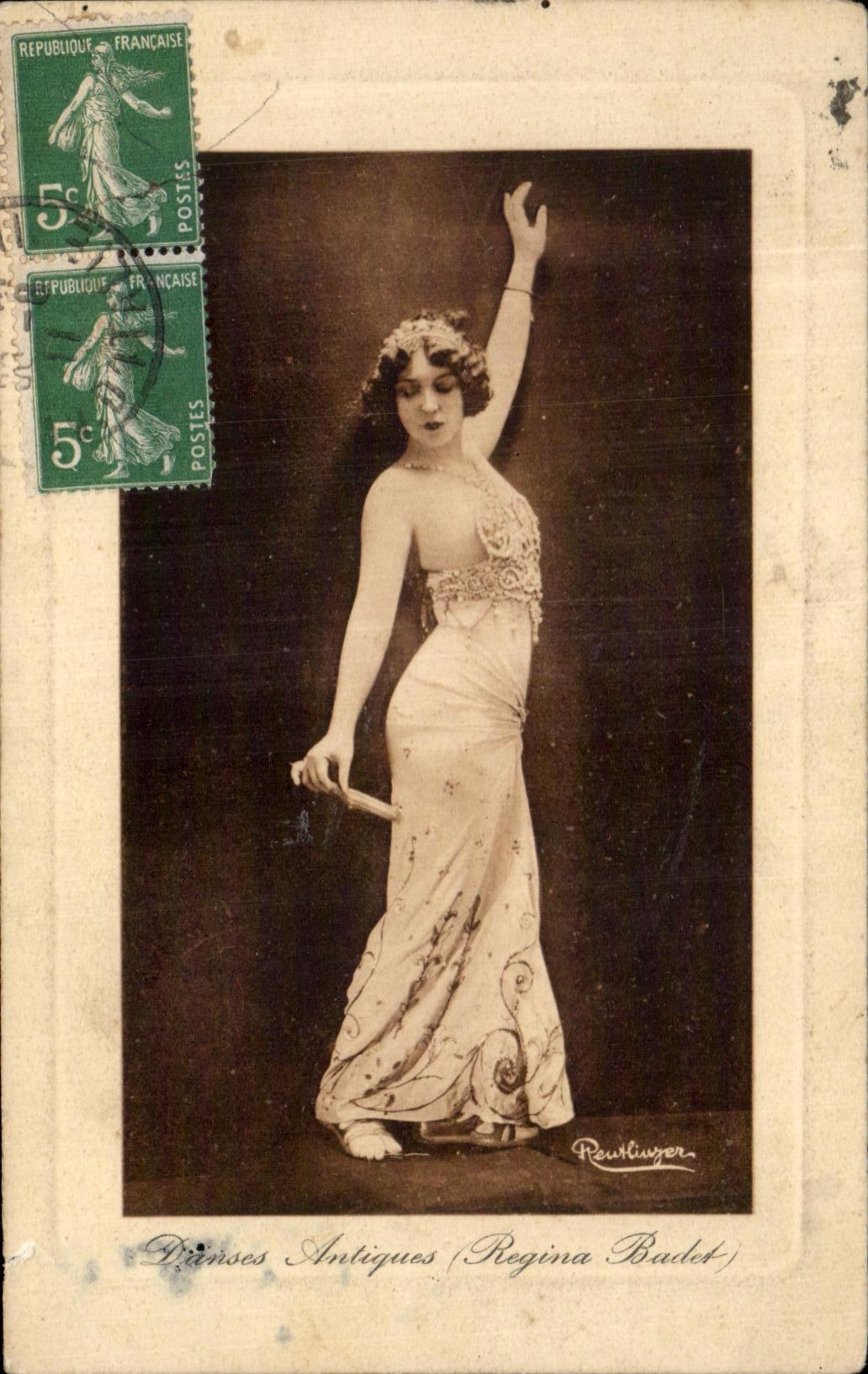 CPA Femme Danses antqiues Regina Badet Reutlinger 