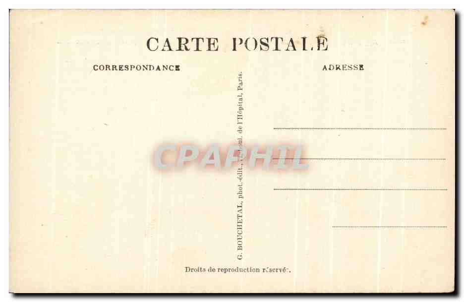 CPA Conservatoire National Des Arts Metiers St Martin Paris Appreil employe par Lelas pour l'erection de l'obelisque de  — Rückseite
