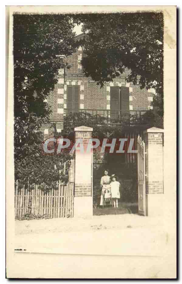 CARTE PHOTO Maison Enfants 
