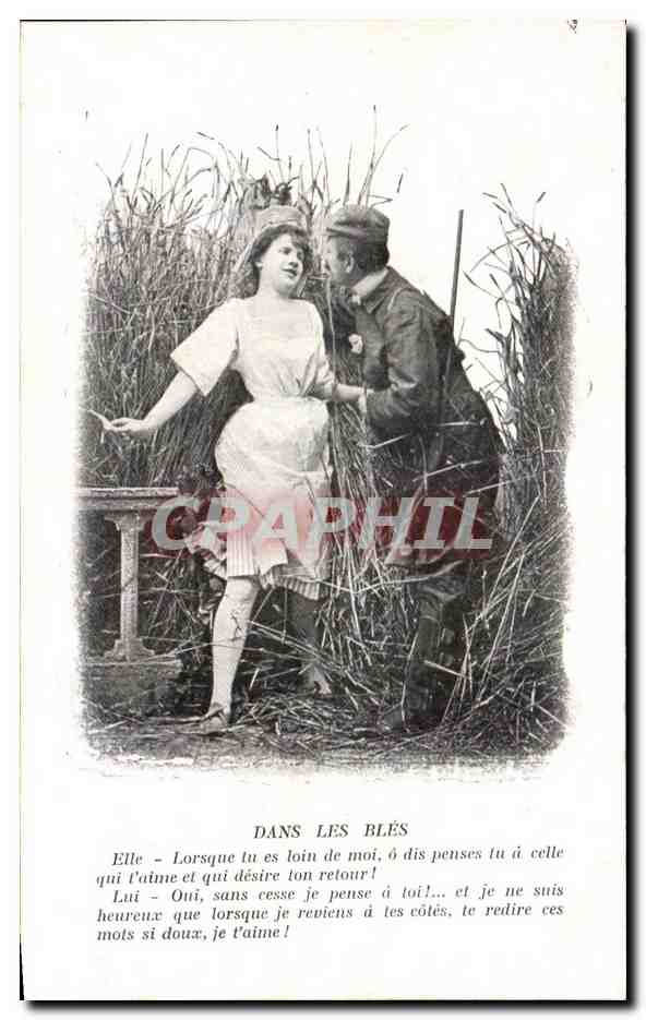 CPA Dans Les Bles elle Femme chasseur Chasse