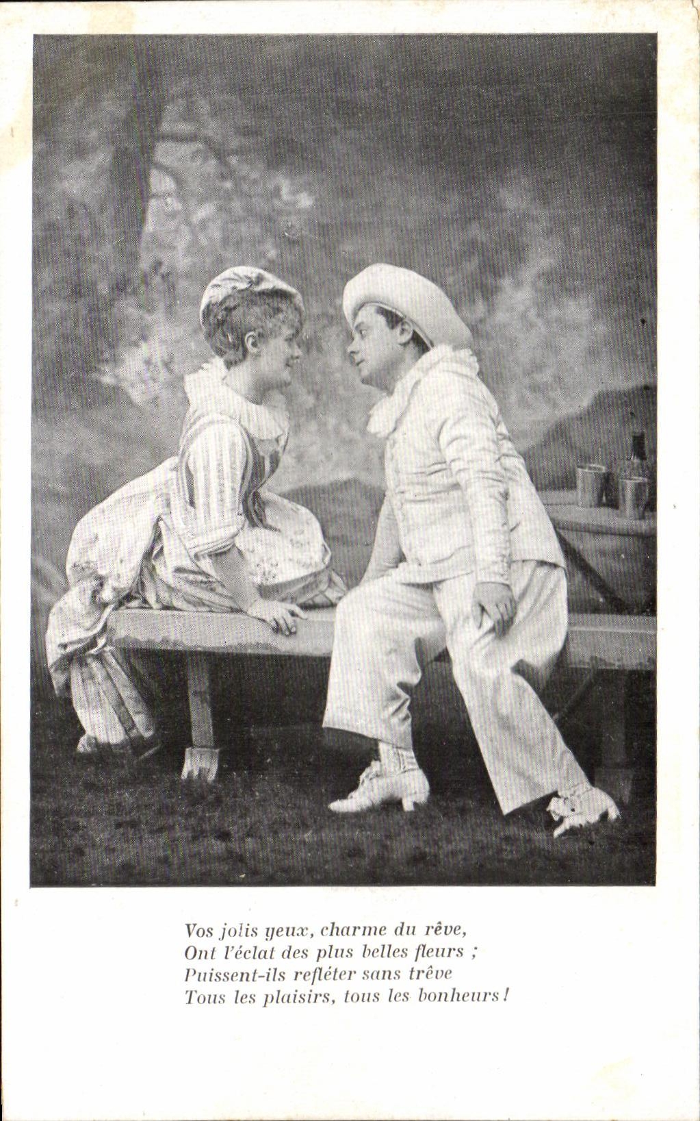 CPA Aux Jolis Yeux Charme du Reve Femme 