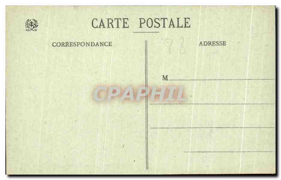 CPA Vittel Avenue de la gare Hotel Terminus  — Rückseite
