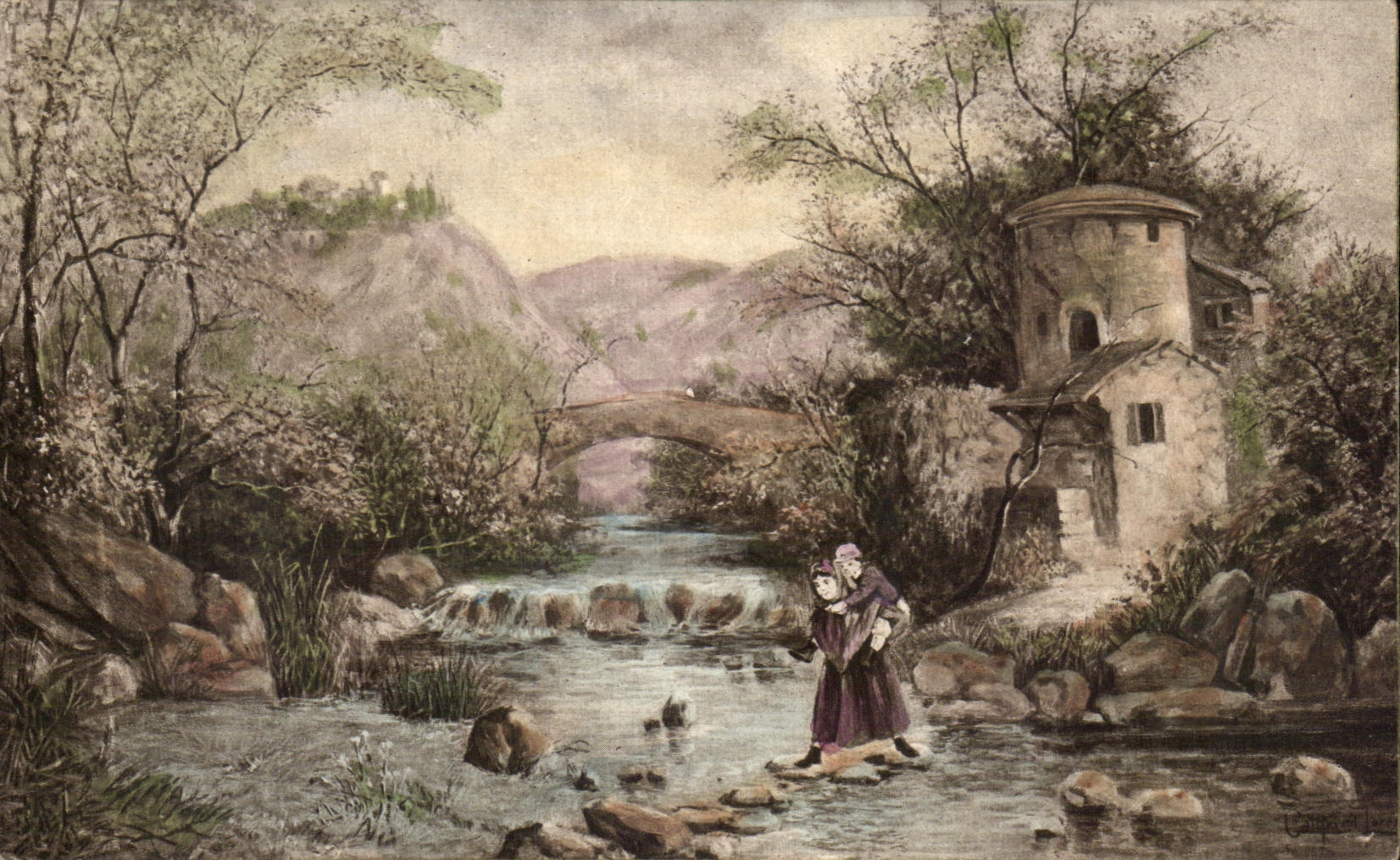 CPA paysage 