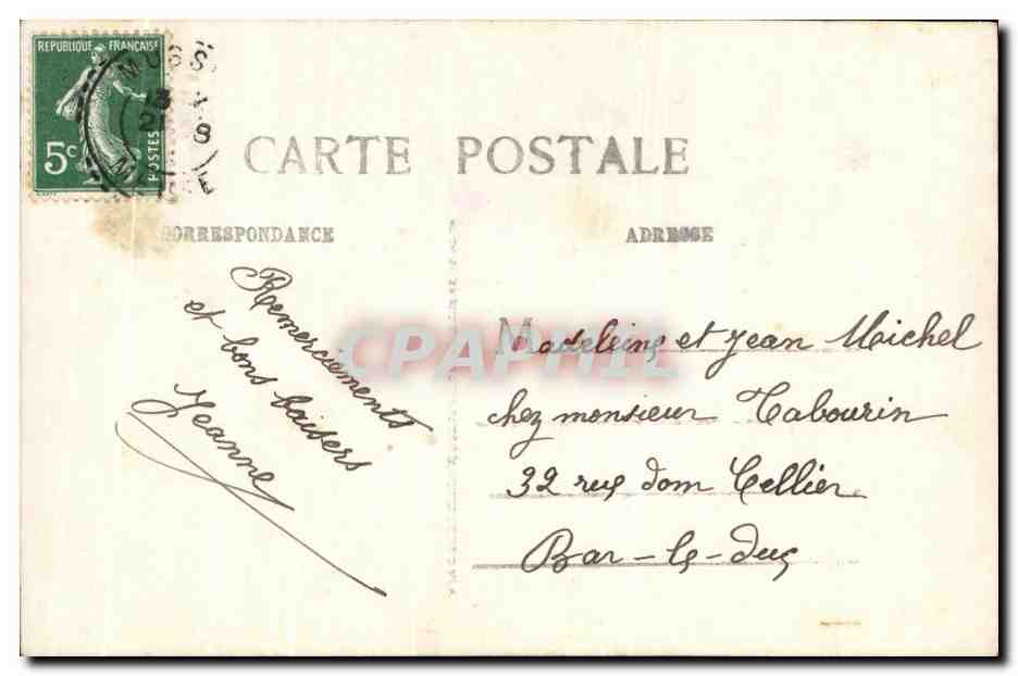 CPA Enfant Automobile  — Rückseite