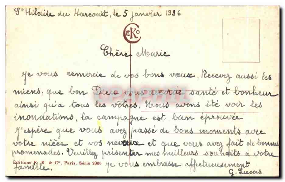 CPA paysage Foret  — Verso