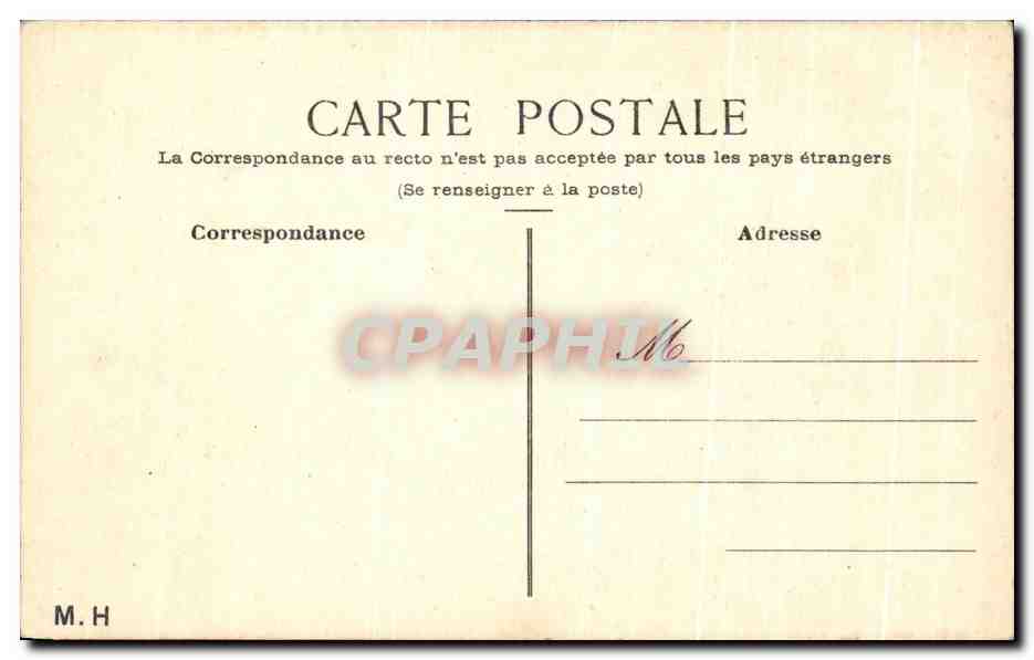 CPA Fleurs  — Verso