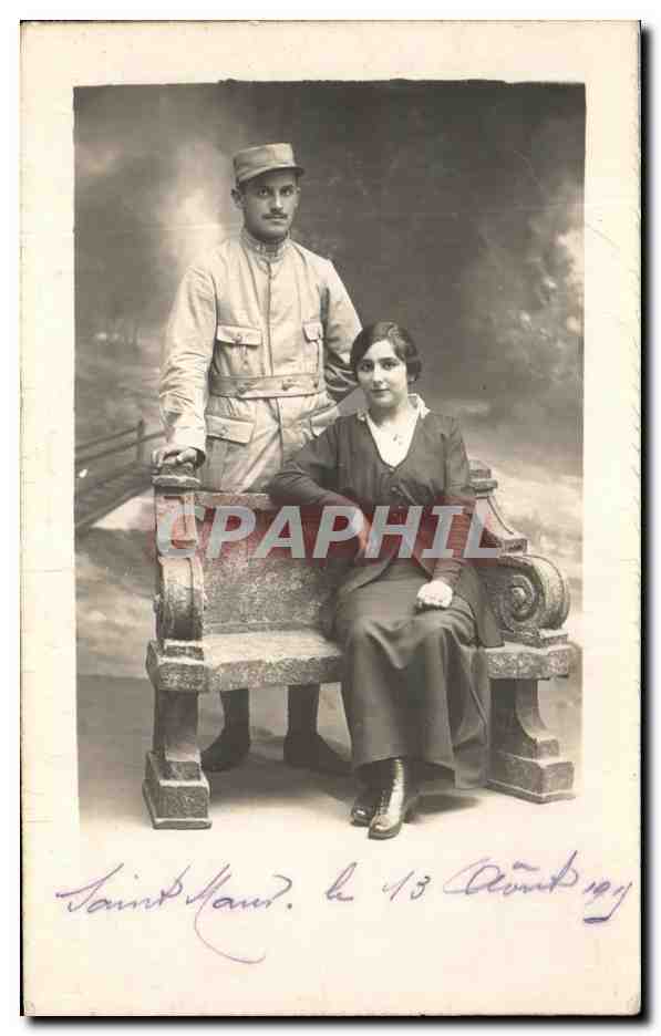 CARTE PHOTO Saint maur Militaria Bellingue Villiers sur Marne