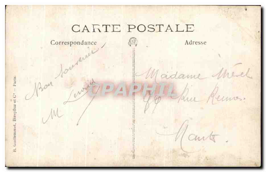 CARTE PHOTO Femmes  — Rückseite