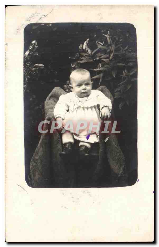 CARTE PHOTO Enfant Bebe