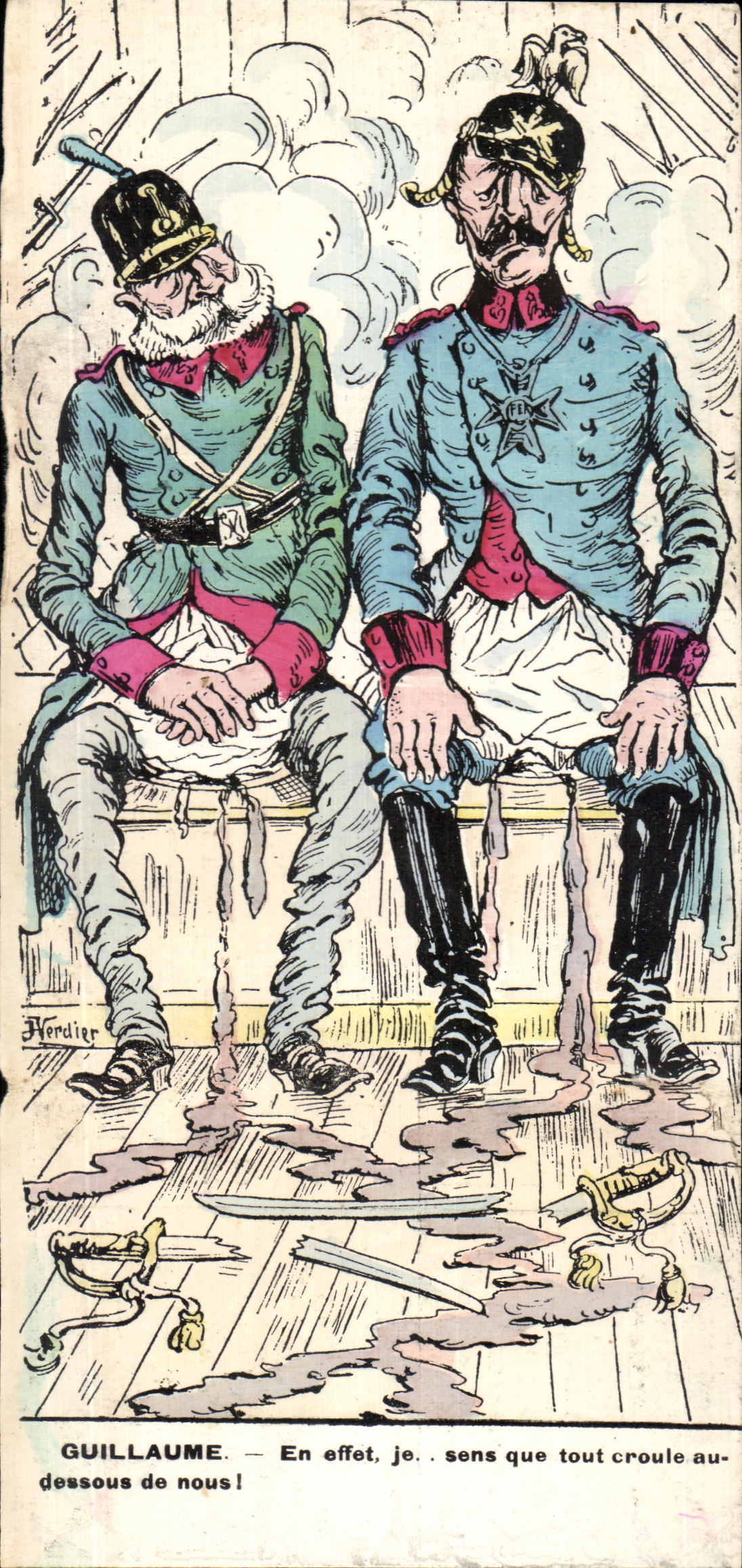 CPA Ils en rabattent Militaria 