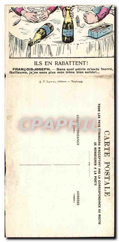 CPA Ils en rabattent Militaria  — Rückseite