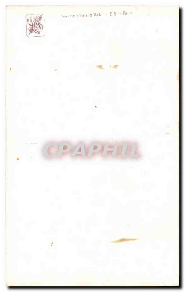 CPA Salons de Paris G Maroniez Triste Temps — Verso