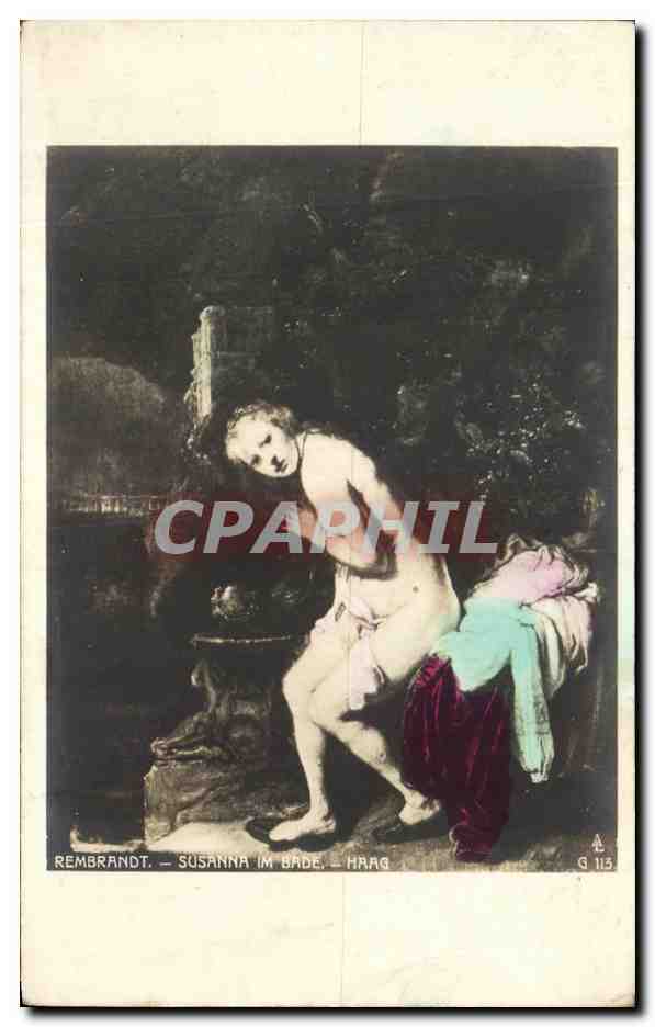 CPA Rembrandt Susanna im Bade Haag