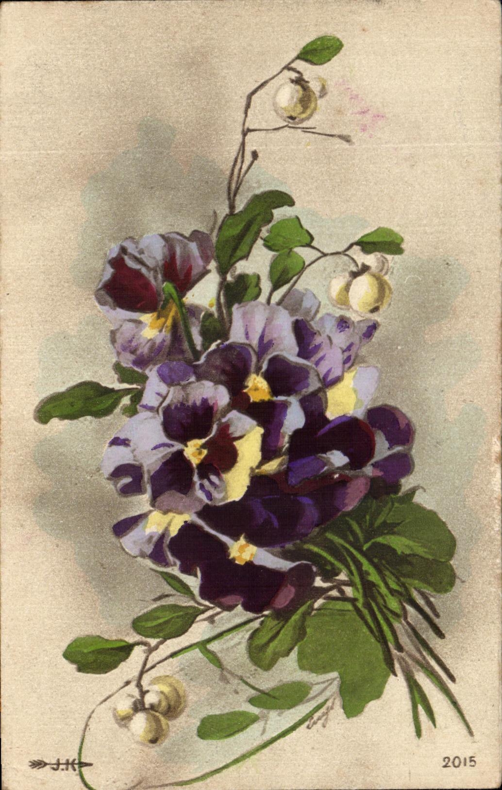 CPA Fantaisie Fleurs