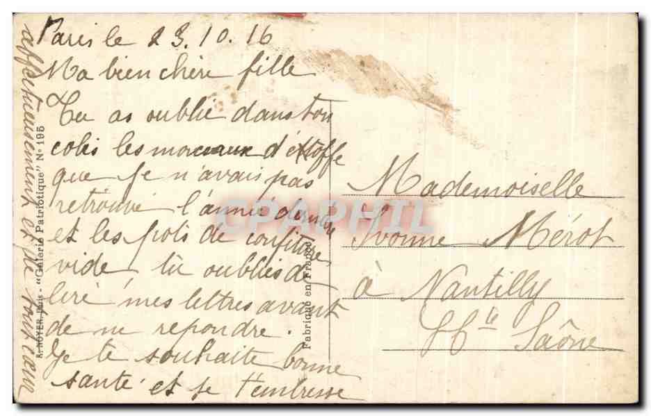 CPA Les Heroiques St Cyriens Changeant En Gants Blancs En Criant en avant pour la France Miltiaria St Cyr  — Rückseite