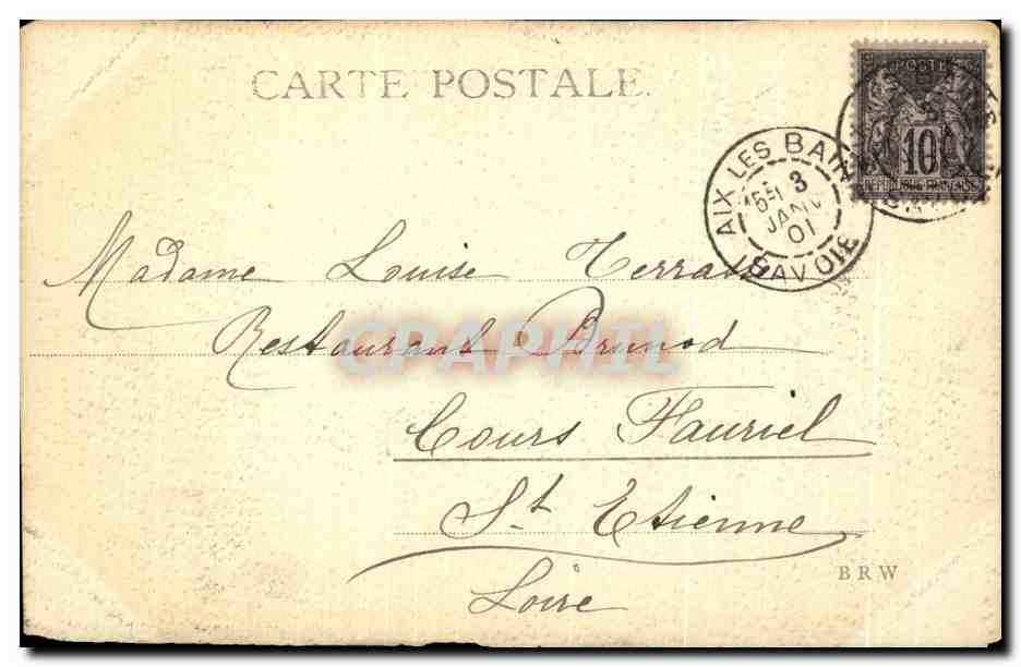 CPA Enfants Chien Cigogne  — Verso