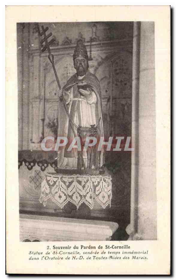 Statue de St-Corneille — vénérée dans l'oratoire de N.-D. de Toutes-Aides des Marais — série 2