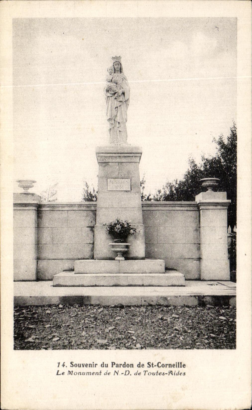 Monument du Pardon de St-Corneille — Souvenir de la Mission de 1891 — Éditeur non identifié, n° 14