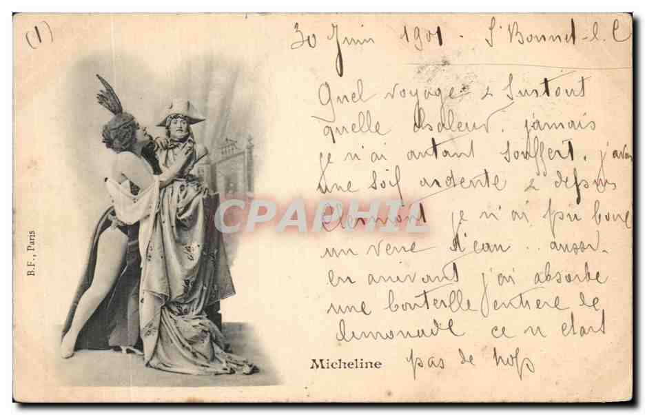 CPA Fantaisie Femme Michelin 