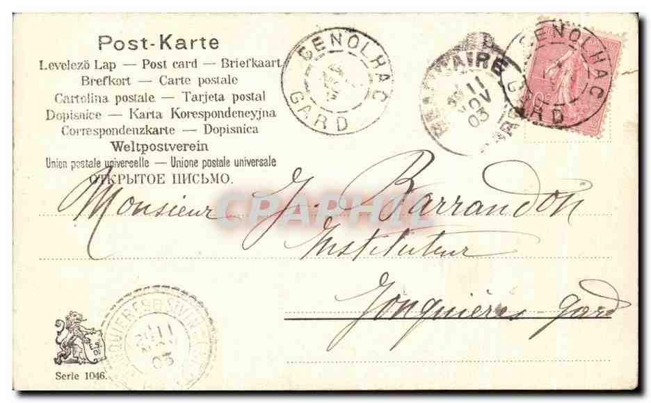 CPA Fantaisie Enfant Canard  — Rückseite
