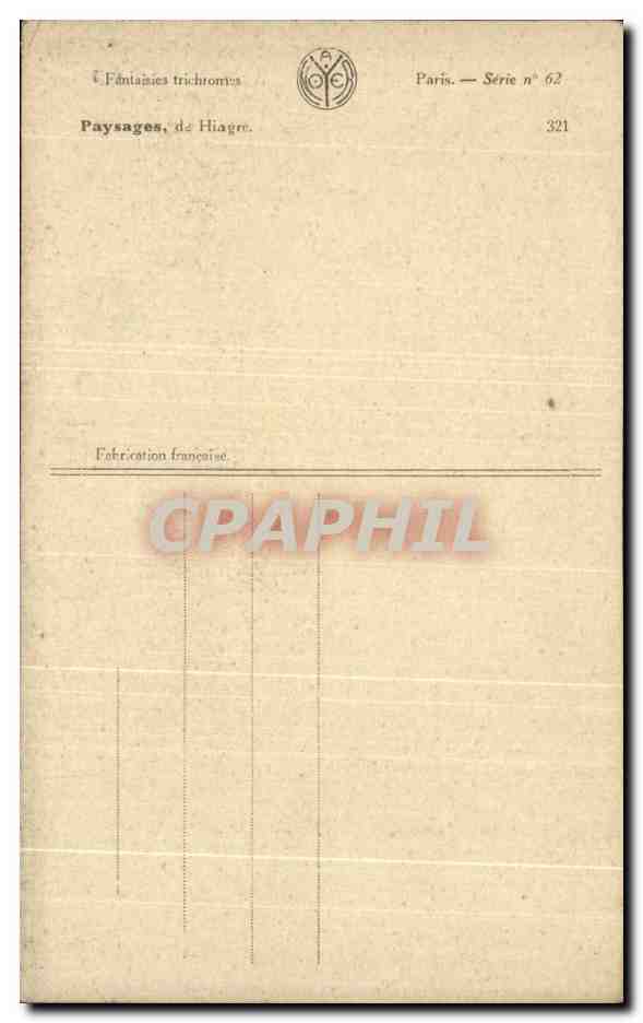 CPA Paysages de Hiagre Moutons  — Verso