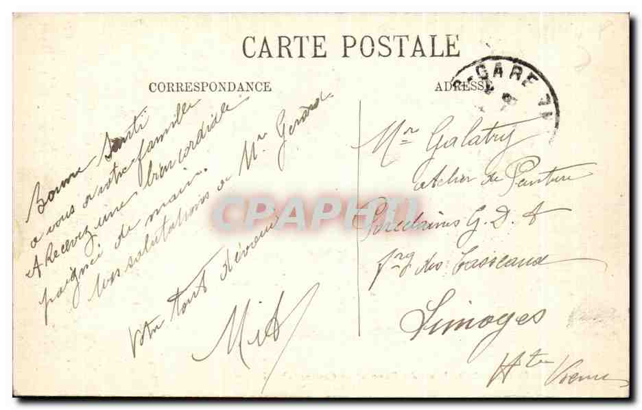 CPA Poitiers Le Clain Notre Dame des Dunes et les Casernes — Rückseite
