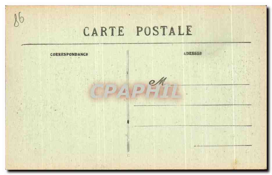 CPA Poitiers Vallee du Clain Le Pont du Chemin de Fer le Tunnel et les Coteaux de la Tranchee — Rückseite