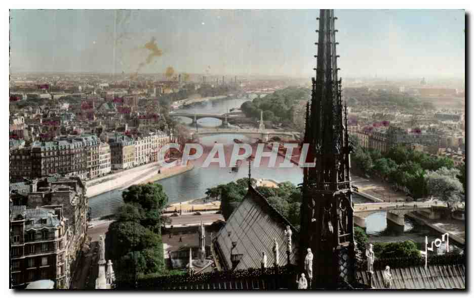 CPA Paris En Flanant Vue Panormique Prise de Notre Dame