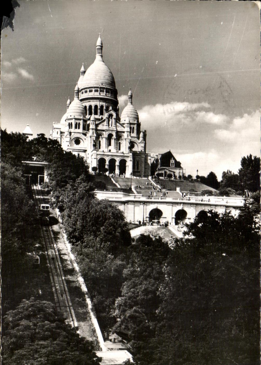 Cartolina d'epoca Parigi Sacre Coeur Montmartre