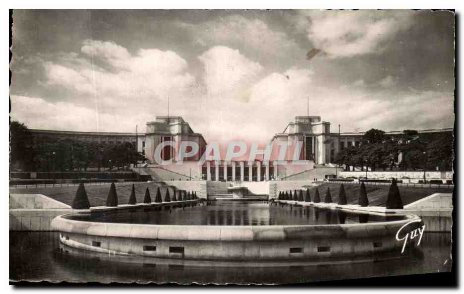CPA Paris Et Ses Merveilles Le palais de Chaillot vu des jardins