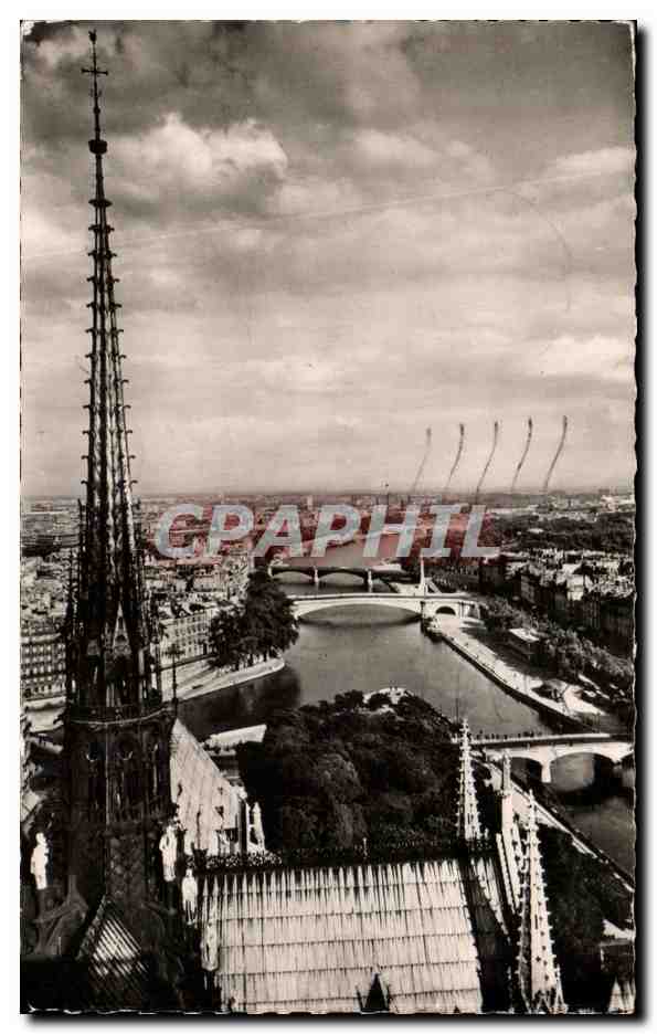 Paris - Vue panoramique prise de Notre-Dame — Édition Véritable