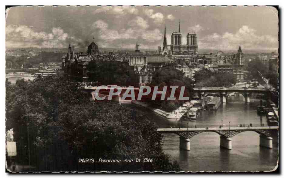 PARIS. Panorama sur la Cité — CPAPHIL