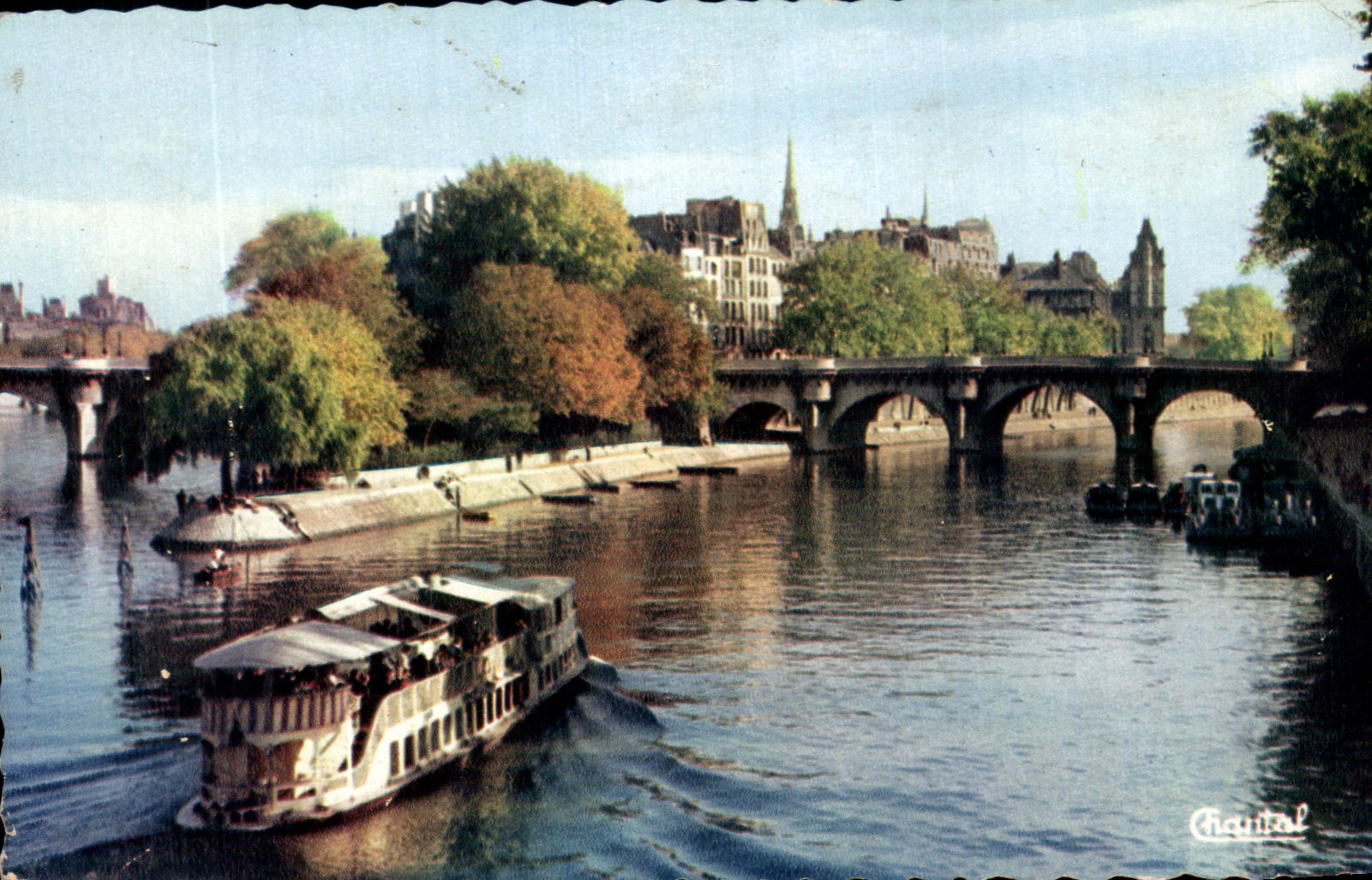 CPA Paris Pointe de la Cite Peniche 