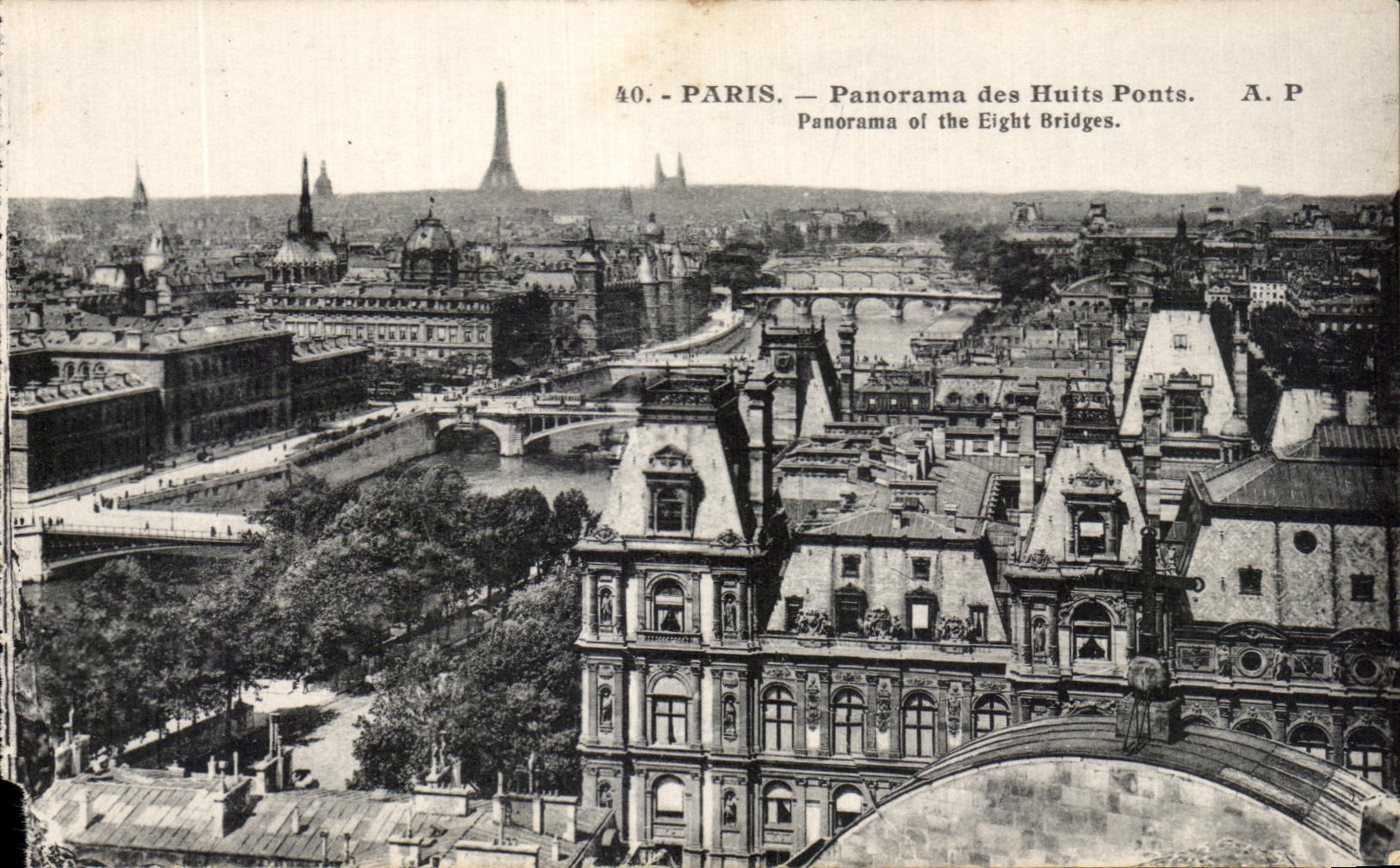 Paris — Panorama der acht Brücken — A. P.